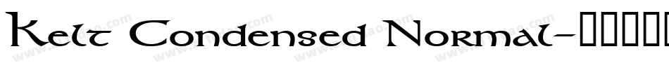 Kelt Condensed Normal字体转换
